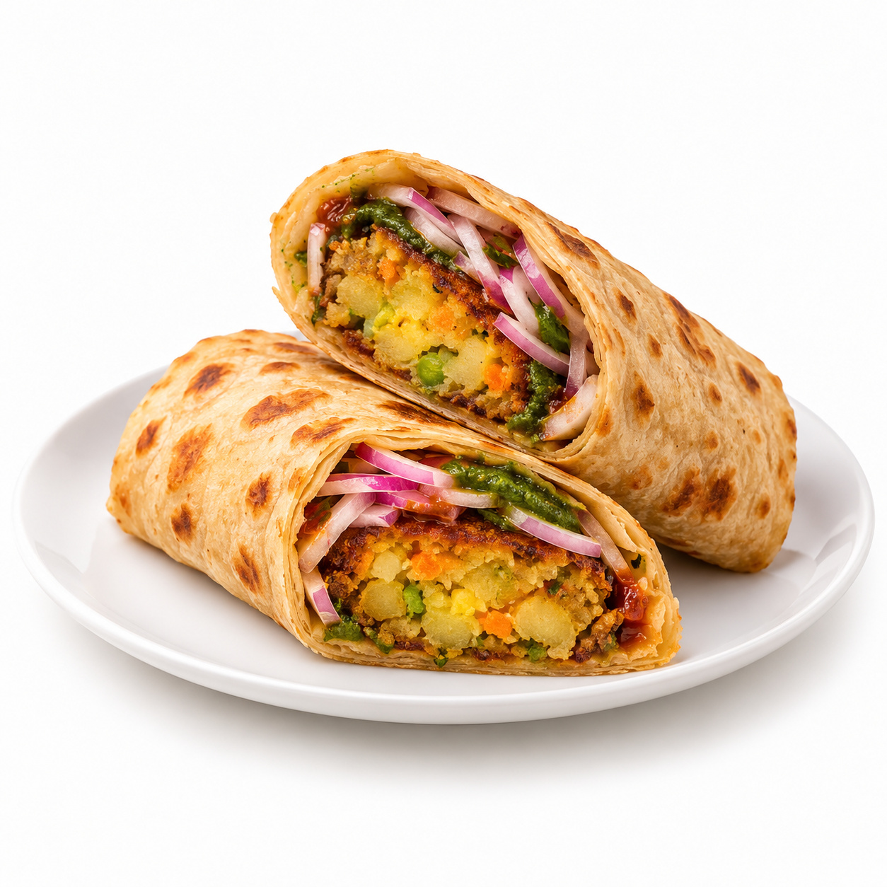 Veg Tikki Roll